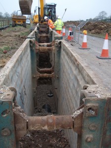 Sadlers Well drainage construction